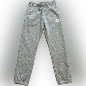 Converse Chuck Taylor Girls Gray Fleece Lined Joggers. Girl’s L 12-13 years NWOT